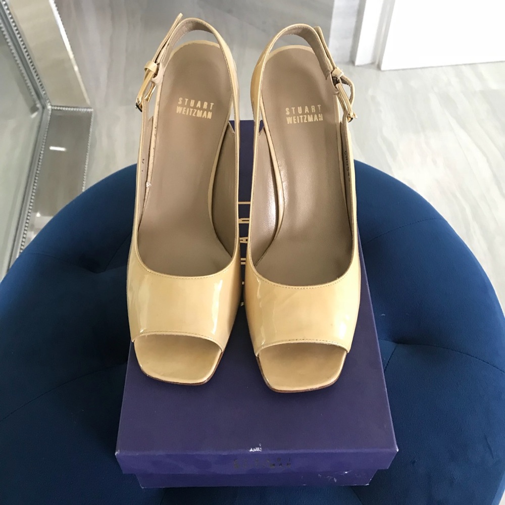 Stuart Weitzman peep toe heels